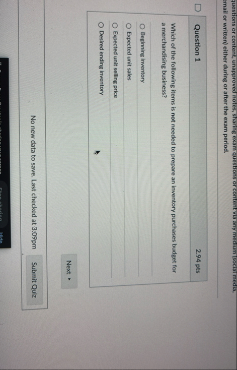 questions or content, unapproved notes, sharing