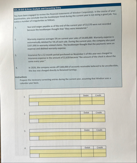 [ 2 1 . 1 6 ( to 3 ) Error Anahyh and Correcting
