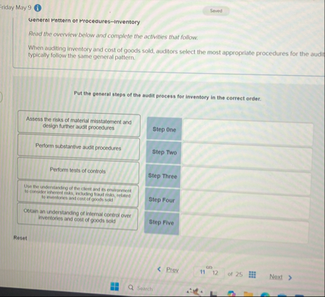 Eilday May 9 ( i ) General Pattern of Procedures
