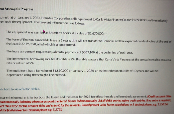 ent Attempt in Progress sume that on January 1 ,