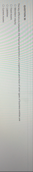 QUESTION 3 0 The key differences between the