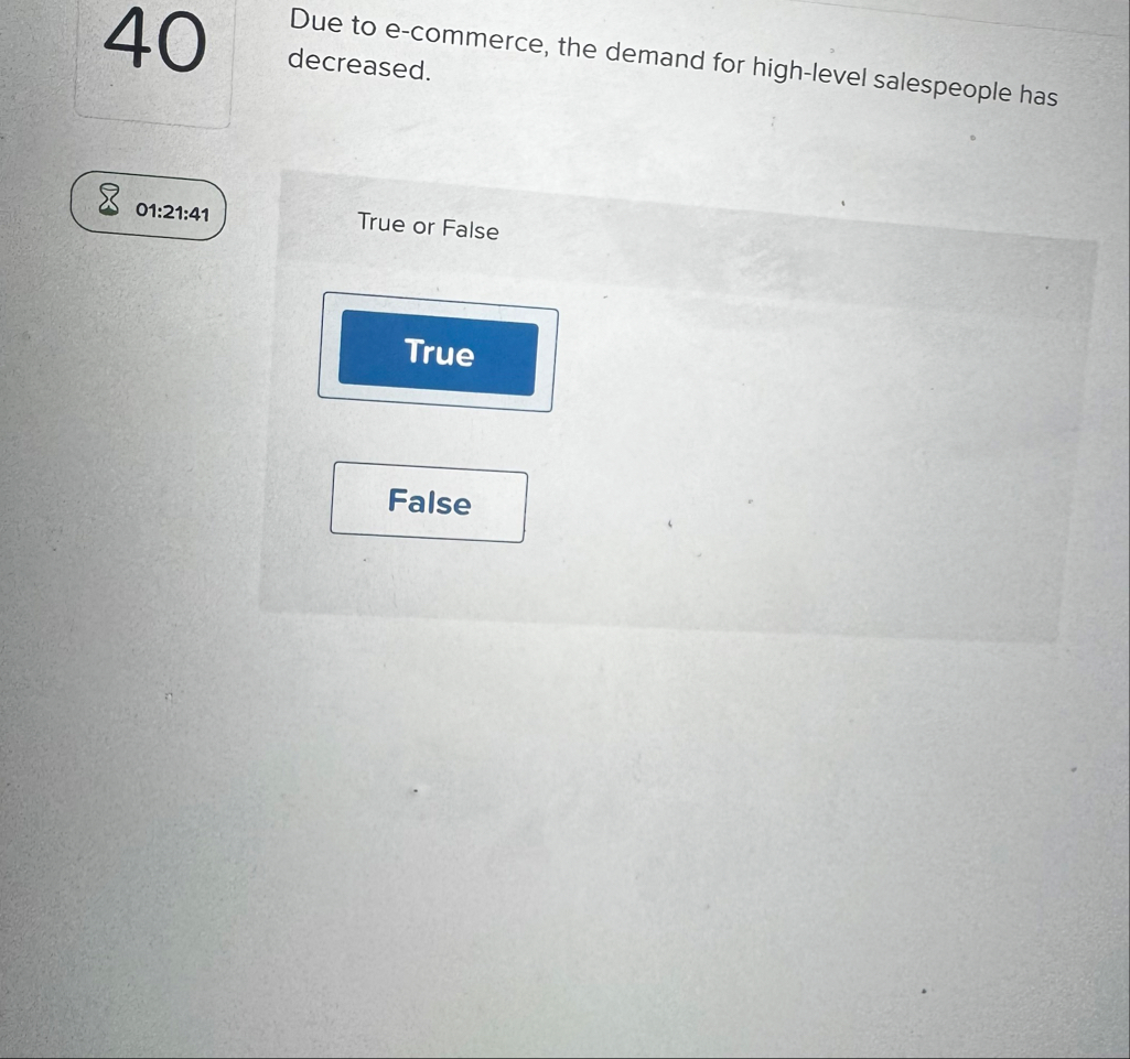 4 0 Due to e - commerce, the demand for high -