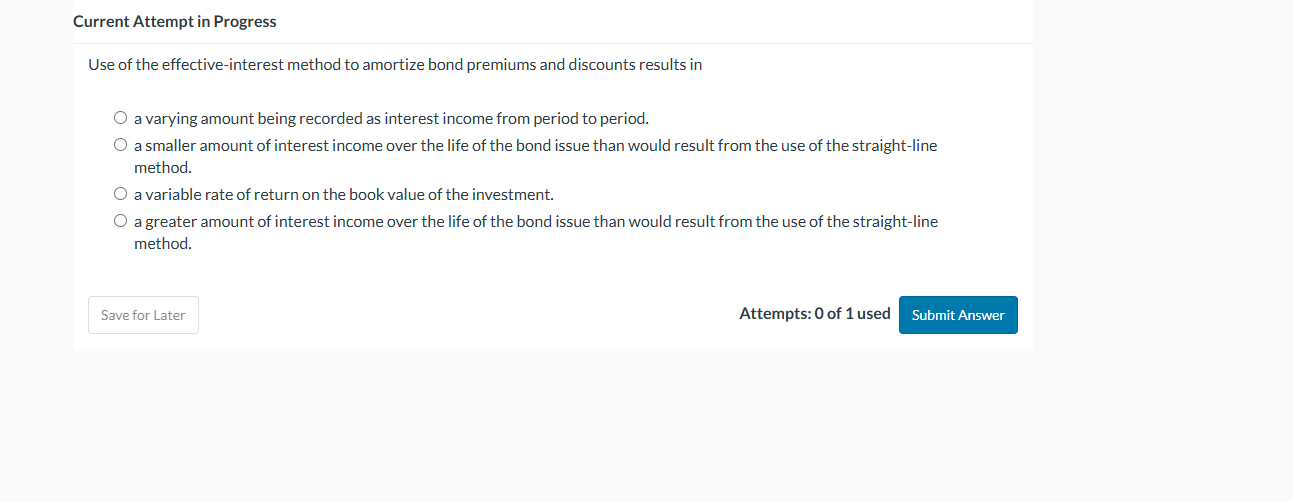Current Attempt in Progress Use of the effective