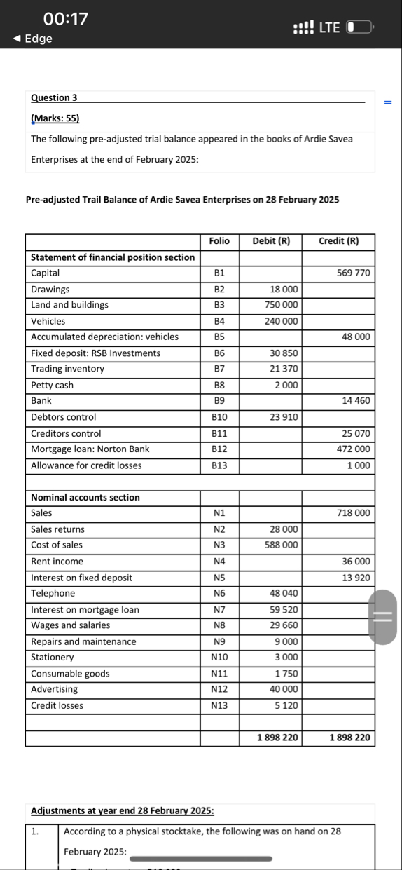 0 0 : 1 7 LTE Edge \ table [ [ Advertising , N 1