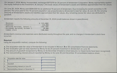 On January 1 , 2 0 2 4 , Morey, Incopporated,