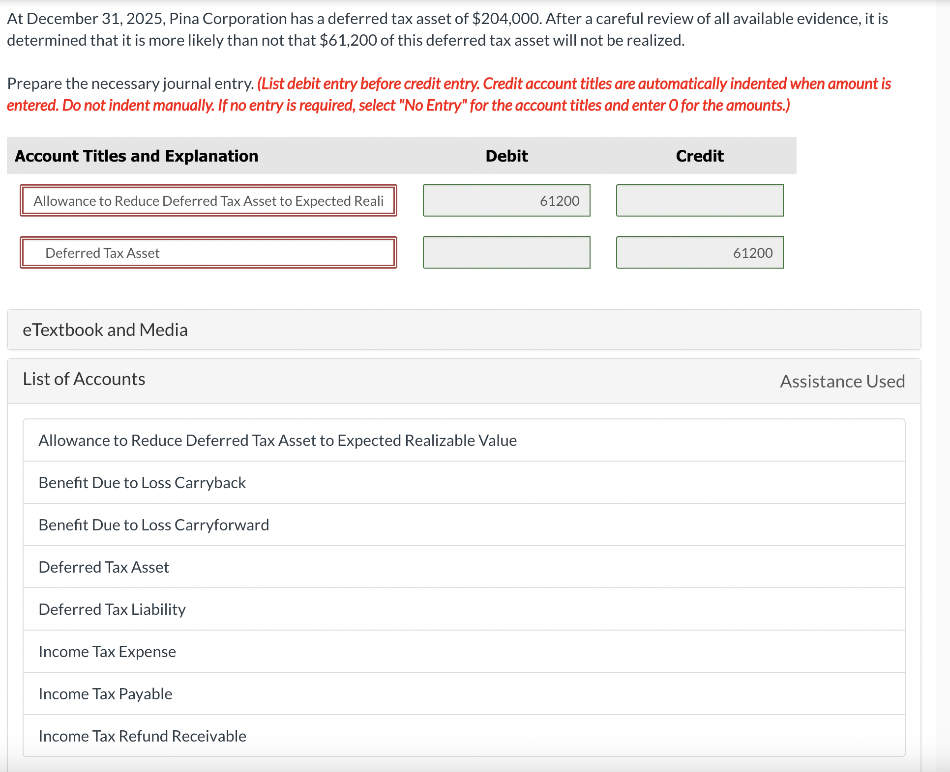At December 3 1 , 2 0 2 5 , Pina Corporation has