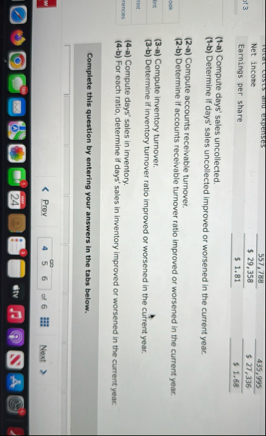 Net income Earnings per share \ table [ [ $ 2 9 ,