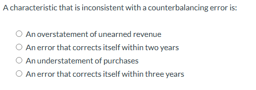A characteristic that is inconsistent with a