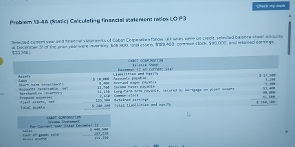 Problem 1 3 - 4 A ( Static ) Calculating