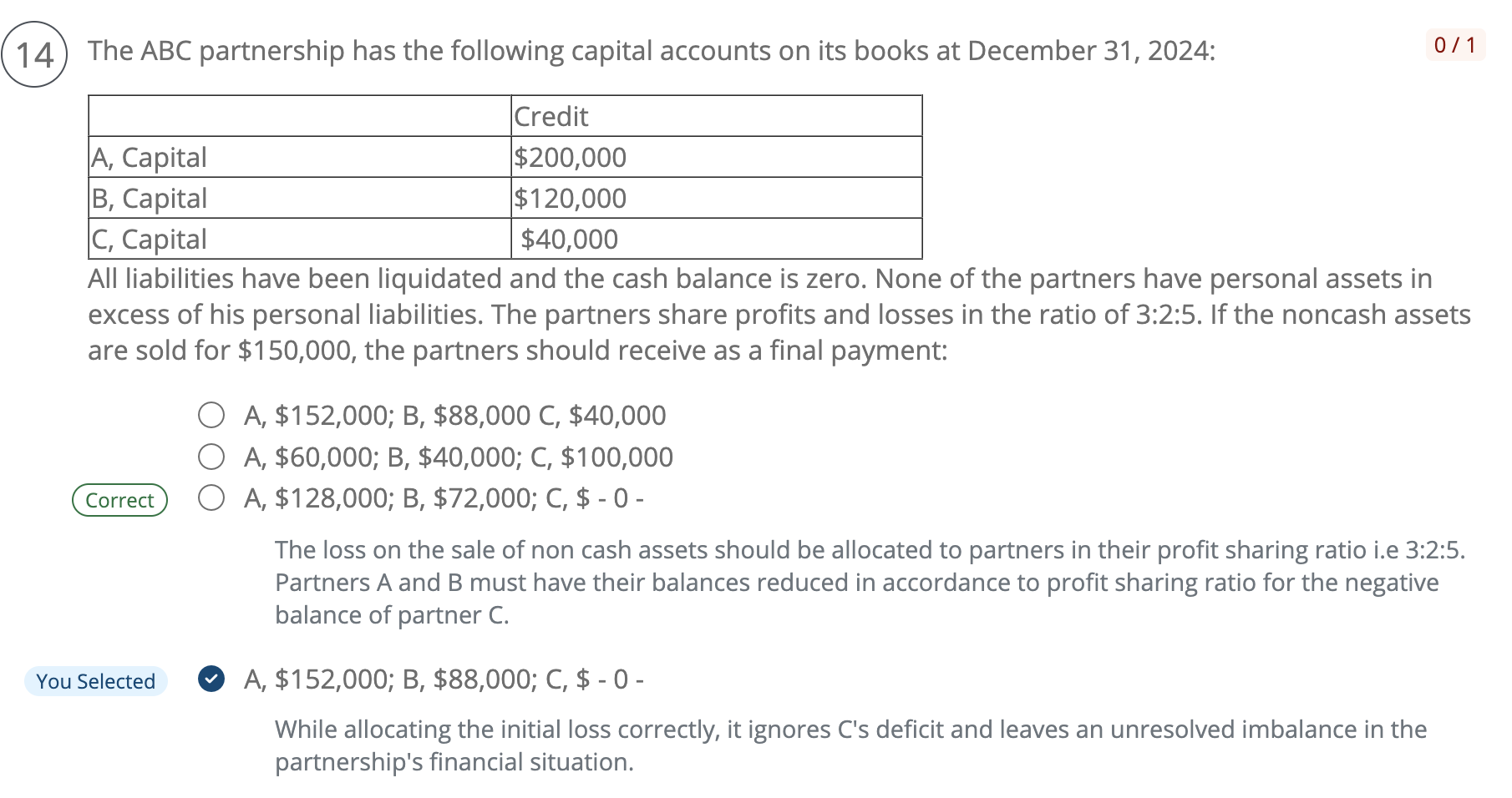 Explain why that answer is correct using a simple