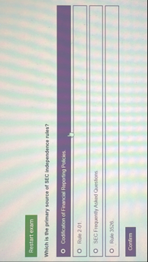 Which is the primary source of SEC independence