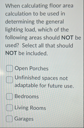 When calculating floor area calculation to be