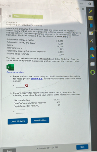 swarch the course Activity Video Chapter 3