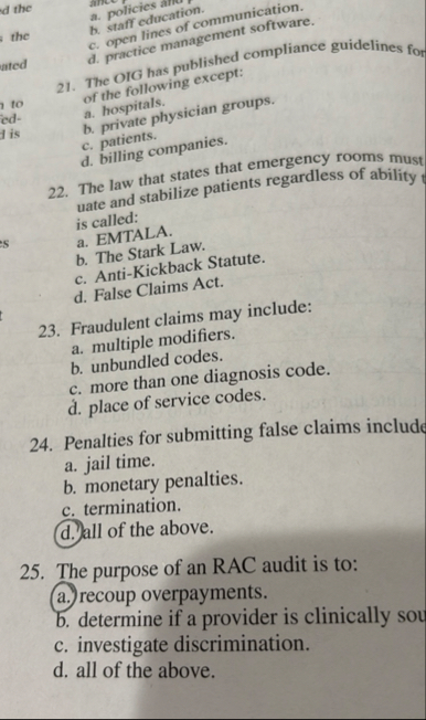 a . Poff c ation. olicies an c . open lines of