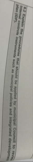 6 2 Explain the procedures that should be applied