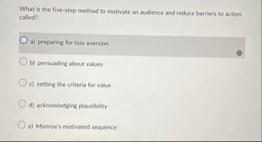 What is the five - step method to motivate an