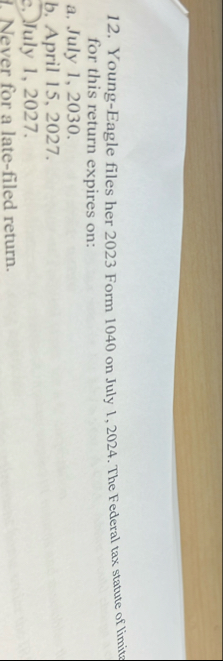 Young - Eagle files her 2 0 2 3 Form 1 0 4 0 on