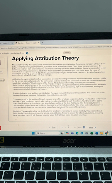 Applying Attribution Theory behaviour to the