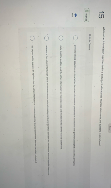 1 5 When other information is presented in a