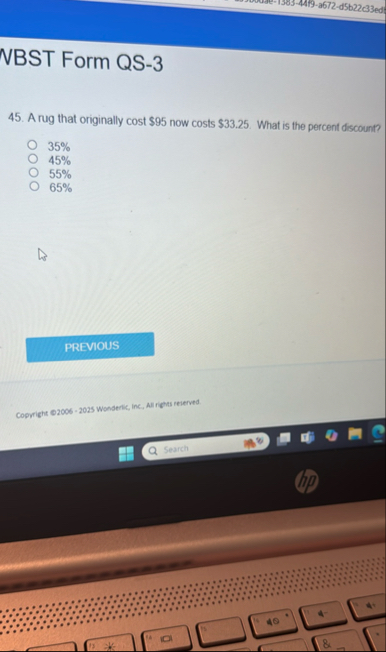 NBST Form QS - 3 4 5 . A rug that originally cost