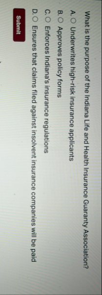 What is the purpose of the Indiana Life and