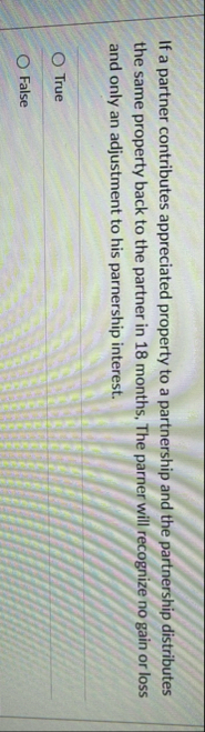 If a partner contributes appreciated property to