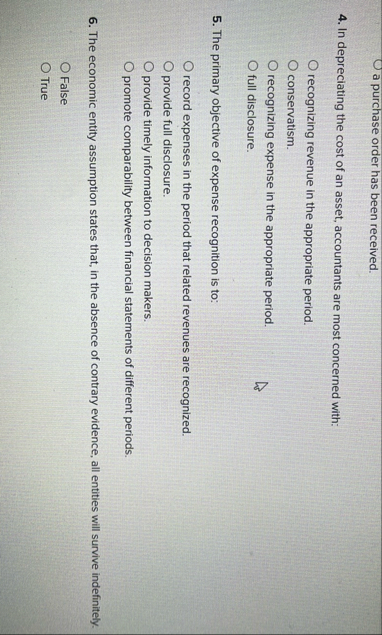 U a purchase order has been received. 4 . In