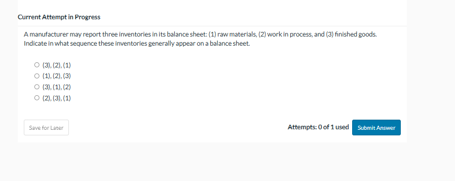 Current Attempt in Progress A manufacturer may