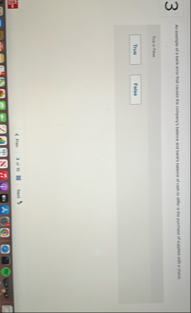 An example of a bank error that causes the