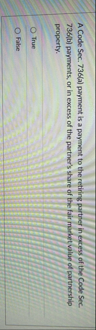 A Code Sec. 7 3 6 ( a ) payment is a payment to