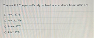 The new U . S Congress officially declared