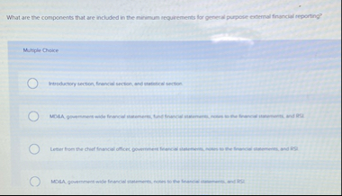 What are the components that are included in the