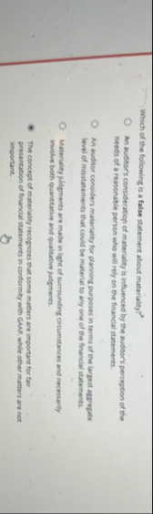 Which of the following is a false statement about