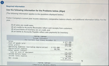 1 Required latioemation Use the following