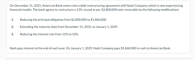 On December 3 1 , 2 0 2 5 , American Bank enters