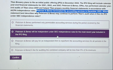 Search Which statement best explains why the SEC