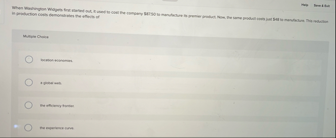 Melp Sirve 4 Exit When Washington Widgets first