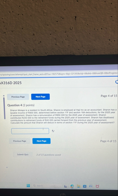 X 3 1 6 D 2 0 2 5 . Page 4 of 1 5 Question 4 ( 2