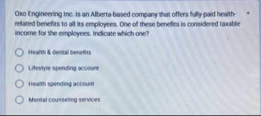 Oxo Engineering Inc. is an Alberta - based