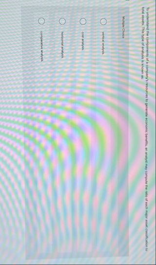 To understand the components of a company's