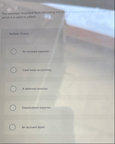 The expense recorded from allocating the co:t of