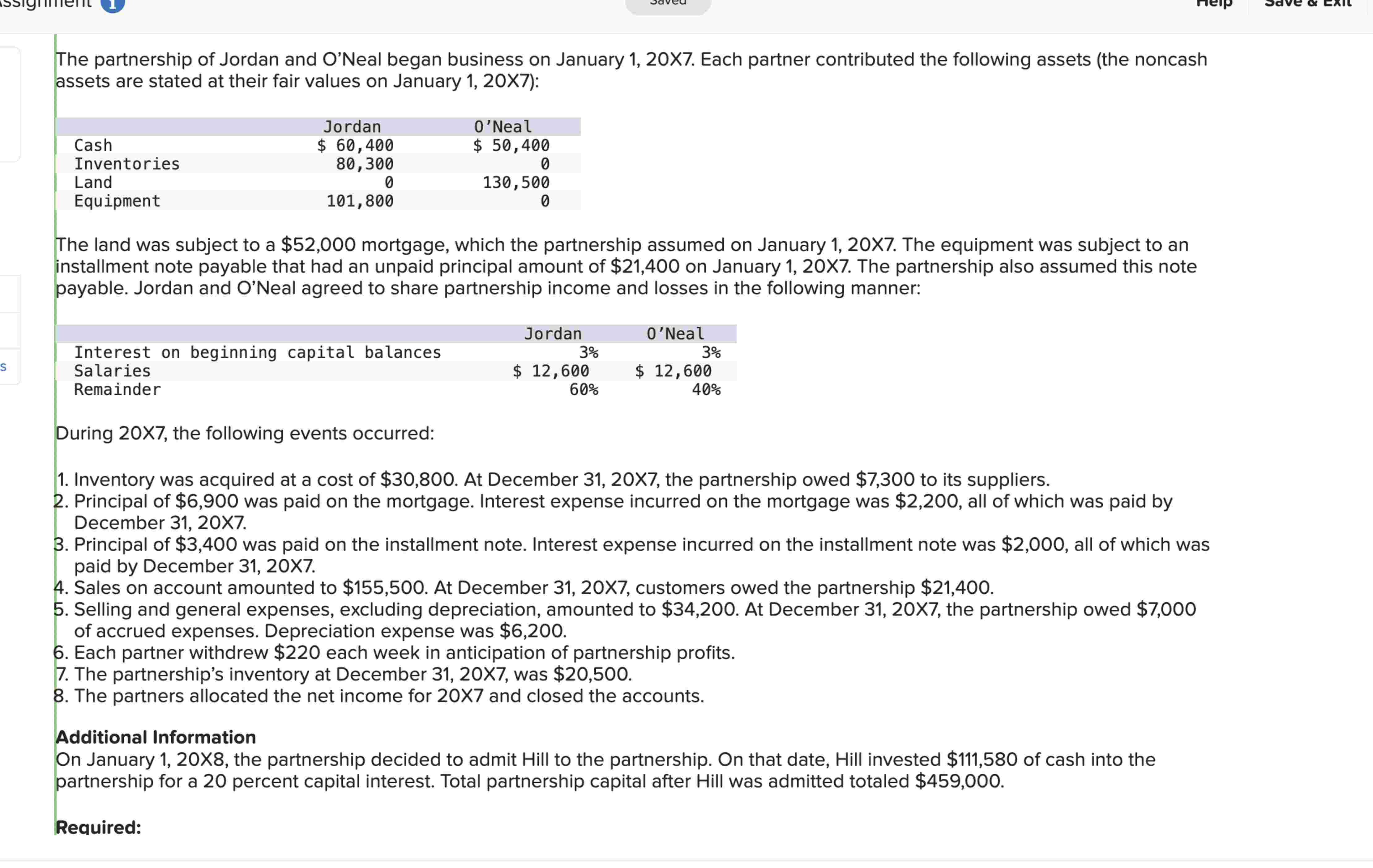 Thepartnership of Jordan and O Neal began