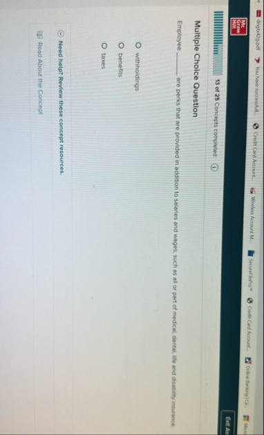 Mc Graw ( 4 ) 1 3 of 2 5 Concepts completed