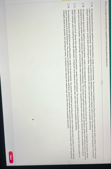 What is included in the summary of significant