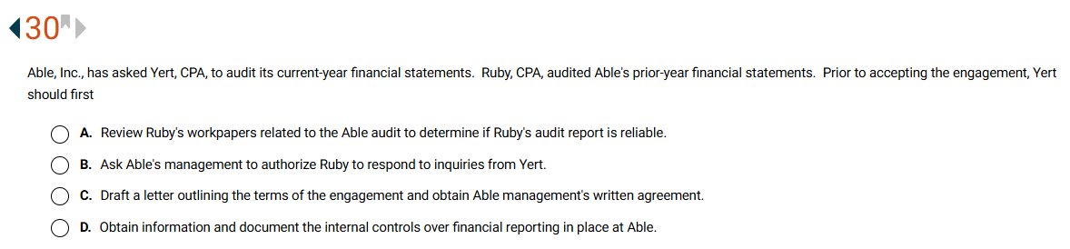 \ ( 4 3 0 ^ { \ text { II } } \ ) Able, Inc., has