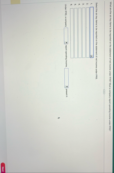 What are the skx , key items to be reported on