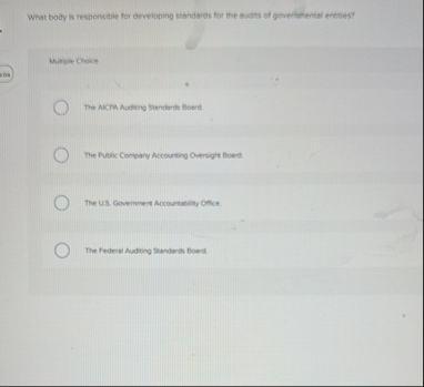 What body is responsible for developing standards