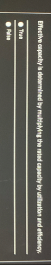 Effective capacity Is determined by multiplying