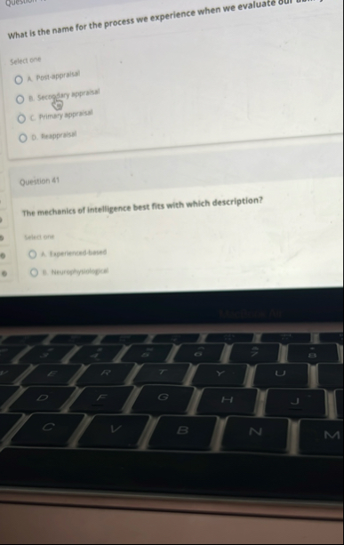 What is the name for the process we experience