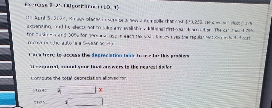 Exercise 8 - 2 5 ( Algorithmic ) ( L 0 . 4 ) On